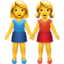 :two_women_holding_hands: 👭